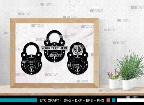 Lock And Key Monogram, Lock And Key Silhouette, Lock And Key SVG Cut Files, Key and Lock Svg, Lock Silhouette Svg, SB00076 SVG ETC Craft 