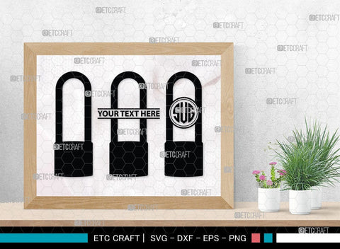 Lock And Key Monogram, Lock And Key Silhouette, Lock And Key SVG Cut Files, Key and Lock Svg, Lock Silhouette Svg, SB00076 SVG ETC Craft 