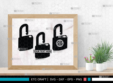 Lock And Key Monogram, Lock And Key Silhouette, Lock And Key SVG Cut Files, Key and Lock Svg, Lock Silhouette Svg, SB00076 SVG ETC Craft 