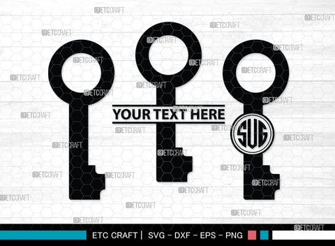 Lock And Key Monogram, Lock And Key Silhouette, Lock And Key SVG Cut Files, Key and Lock Svg, Lock Silhouette Svg, SB00076 SVG ETC Craft 