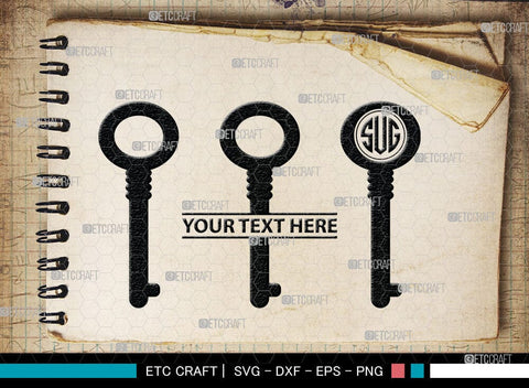 Lock And Key Monogram, Lock And Key Silhouette, Lock And Key SVG Cut Files, Key and Lock Svg, Lock Silhouette Svg, SB00076 SVG ETC Craft 