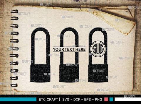 Lock And Key Monogram, Lock And Key Silhouette, Lock And Key SVG Cut Files, Key and Lock Svg, Lock Silhouette Svg, SB00076 SVG ETC Craft 