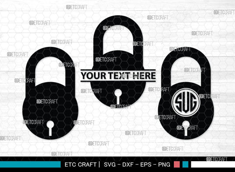 Lock And Key Monogram, Lock And Key Silhouette, Lock And Key SVG Cut Files, Key and Lock Svg, Lock Silhouette Svg, SB00076 SVG ETC Craft 