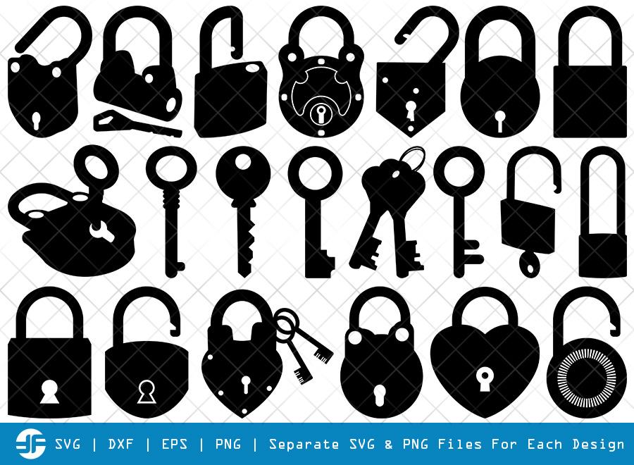 Vintage Keys SVG, Keys Silhouette, Lock Key Svg, Auto Keys Svg