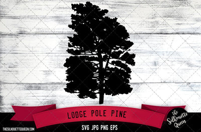 Lodge Pole Pine SVG -Vector Art Commercial & Personal Use- Cricut,Silhouette,Cameo,Vinyl Cut SVG Loveleen Kaur 