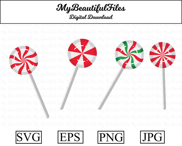 lollipop - christmas SVG MyBeautifulFiles 
