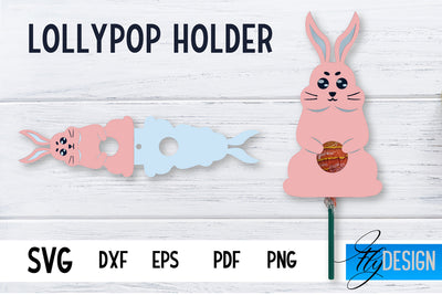 Lollipop Holder | Easter Lollipop Holder SVG | Baby Animals SVG | Easter Bunny SVG Fly Design 