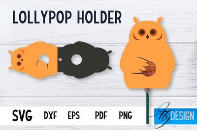 Lollipop Holder | Easter Lollipop Holder SVG | Baby Animals SVG | Easter Owl SVG Fly Design 