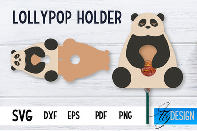 Lollipop Holder | Easter Lollipop Holder SVG | Baby Animals SVG | Easter Panda SVG Fly Design 