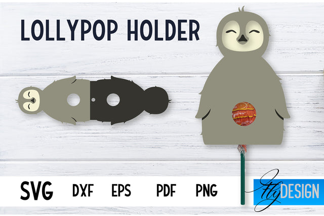 Lollipop Holder | Easter Lollipop Holder SVG | Baby Animals SVG | Easter Penguin SVG Fly Design 