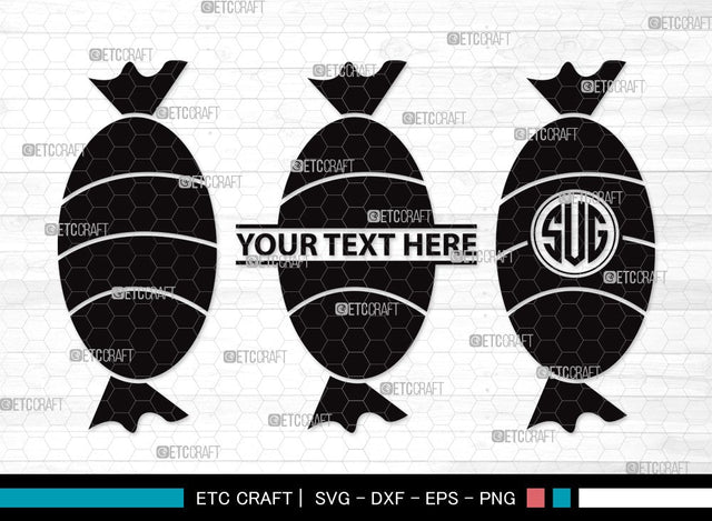 Lollipop Monogram SVG | Sweets Candy Svg | Round Lollipop Svg | Candy Swirl Svg | Lollipop Clipart SVG ETC Craft 