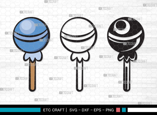 Lollipop SVG | Sweets Candy Svg | Round Lollipop Svg | Candy Swirl Svg | Lollipop Clipart SVG ETC Craft 