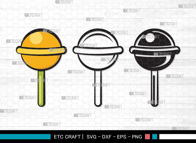 Lollipop SVG | Sweets Candy Svg | Round Lollipop Svg | Candy Swirl Svg | Lollipop Clipart SVG ETC Craft 
