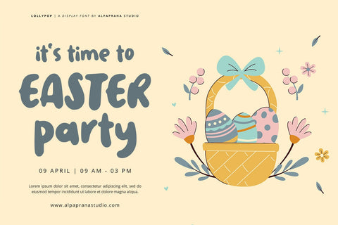 Lollypop - Display Font Font Alpaprana Studio 