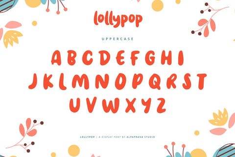 Lollypop - Display Font Font Alpaprana Studio 