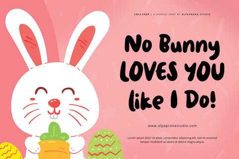 Lollypop - Display Font Font Alpaprana Studio 