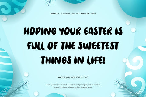 Lollypop - Display Font Font Alpaprana Studio 