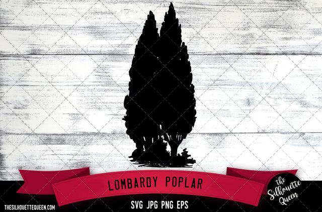 Lombardy Poplar 2 SVG -Vector Art Commercial & Personal Use- Cricut,Silhouette,Cameo,Vinyl Cut SVG Loveleen Kaur 