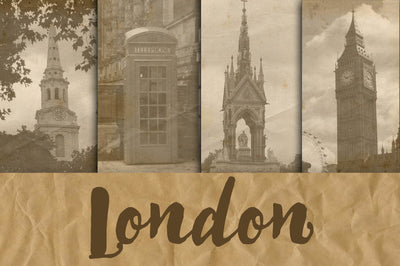 London Digital Paper Backgrounds Digital Pattern Old Market 