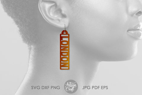 London Earrings SVG, earrings SVG for laser SVG Artisan Craft SVG 