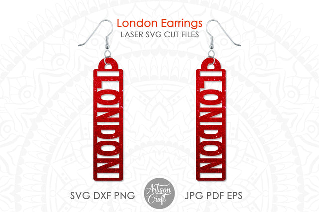 London Earrings SVG, earrings SVG for laser SVG Artisan Craft SVG 