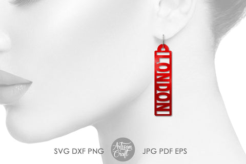 London Earrings SVG, earrings SVG for laser SVG Artisan Craft SVG 