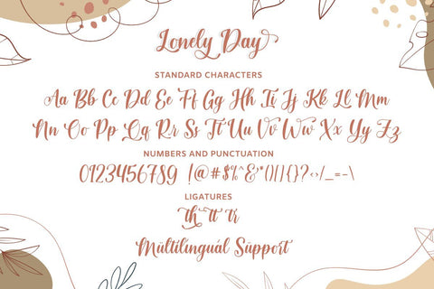 Lonely Day Font Jimtype Studio 