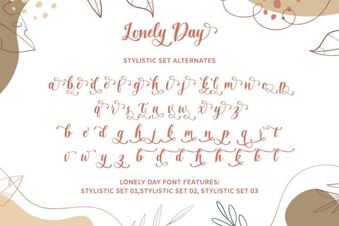 Lonely Day Font Jimtype Studio 