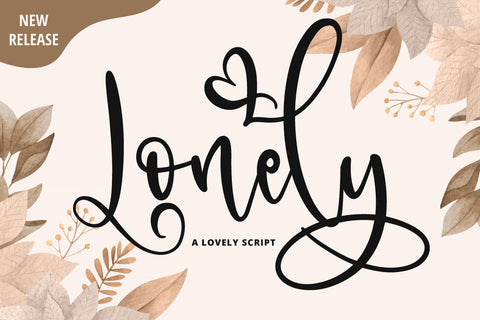 Lonely Font Fallen Graphic Studio 