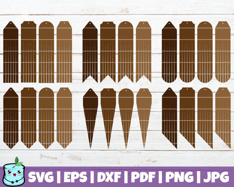 Long Fringe Earrings SVG MintyMarshmallows 