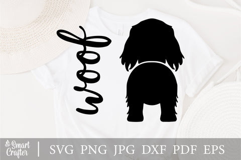 Long haired Dog Svg, Dachshund Dog Butt Hook Svg File, Pet Svg, Dog Butt Leash Holder SVG, Dog butt PNG, Woof svg, Digital Cut File, CNC file SVG Fauz 