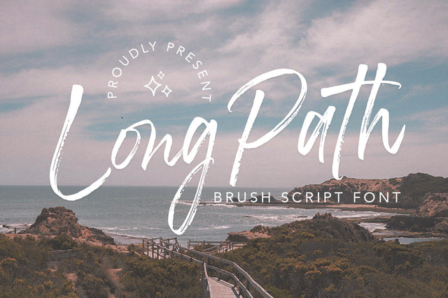 Long Path - Brush Script Font Font Alpaprana Studio 