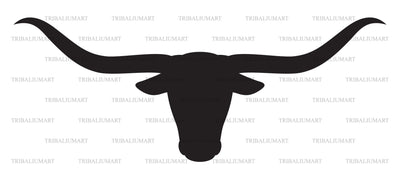 Longhorn head SVG TribaliumArtSF 