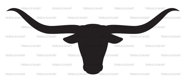 Longhorn head SVG TribaliumArtSF 