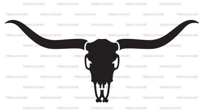Longhorn skull SVG TribaliumArtSF 