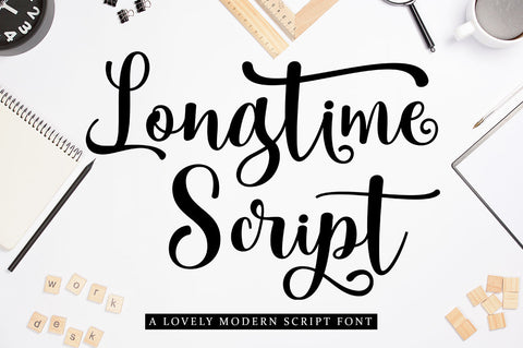Longtime Script Font Rotterlab studio 
