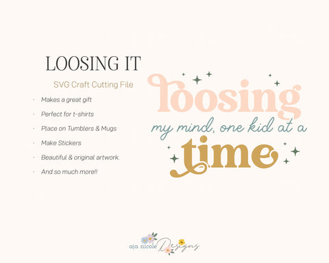 Loosing My Mind SVG SVG Aja Nicole Designs 