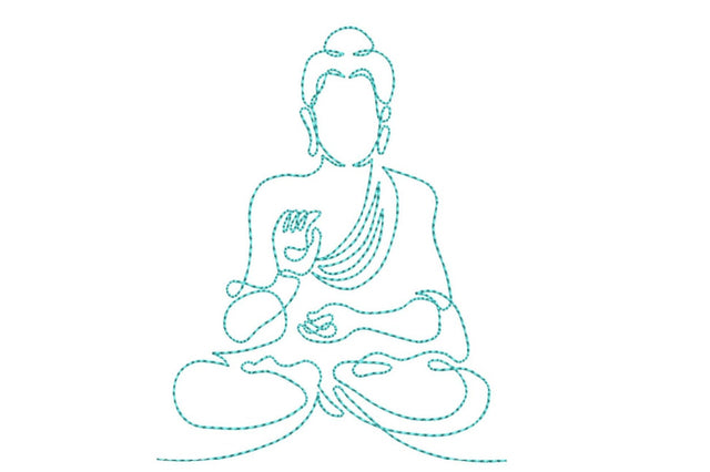 Lord Buddha 3 Embroidery/Applique DESIGNS Canada Embroidery 
