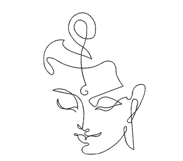 Lord Buddha Machine Embroidery Design Embroidery/Applique DESIGNS Canada Embroidery 