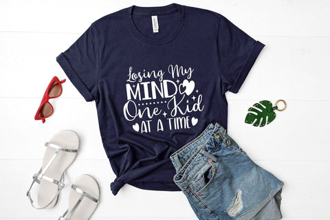Losing My Mind One Kid At A Time, Mom Life SVG SVG CraftLabSVG 
