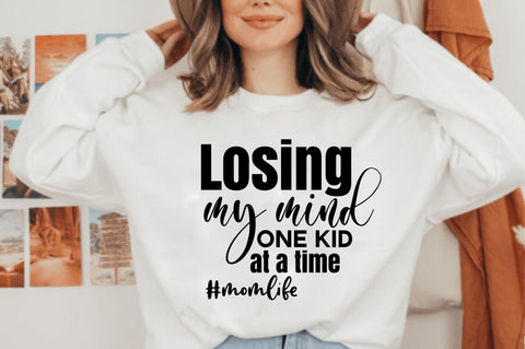 Losing my mind one kid at a time #momlife svg SVG orpitasn 
