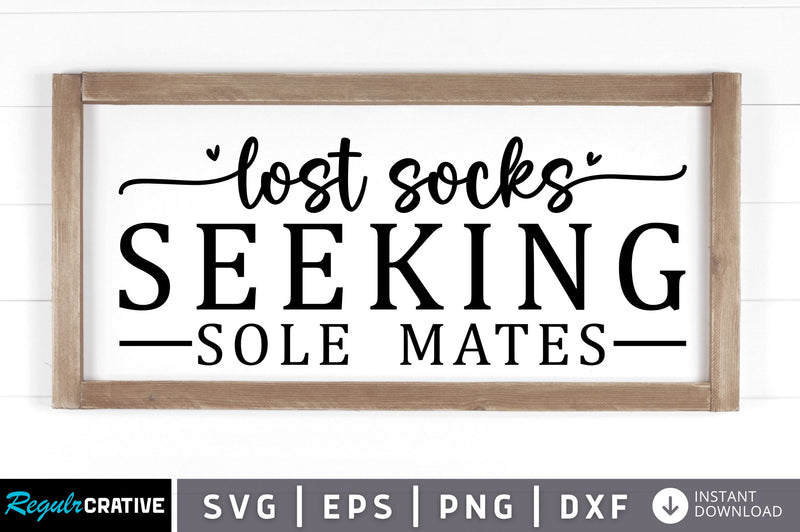 Lost socks seeking sole mates SVG SVG Regulrcrative 