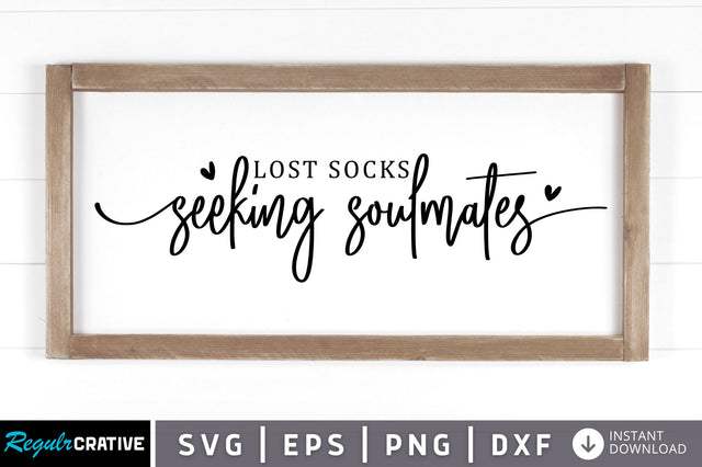 Lost socks seeking soulmates SVG SVG Regulrcrative 