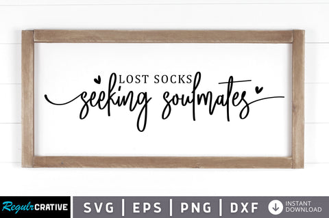 Lost socks seeking soulmates SVG SVG Regulrcrative 