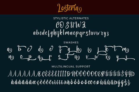 Losteria Font Madatype Studio 