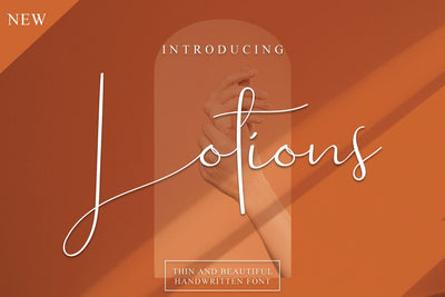 Lotions Font Erik Studio 