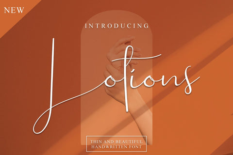 Lotions Font Erik Studio 