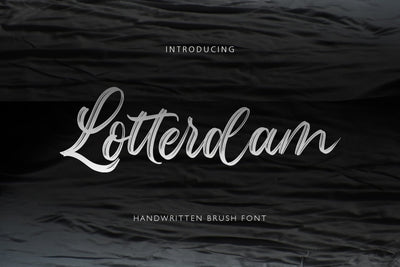 Lotterdam Brush Font Font Rochart studio 
