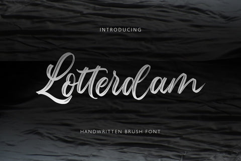 Lotterdam Brush Font Font Rochart studio 