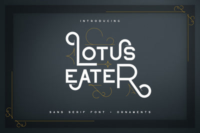 Lotus Eater - sans serif font Font VPcreativeshop 